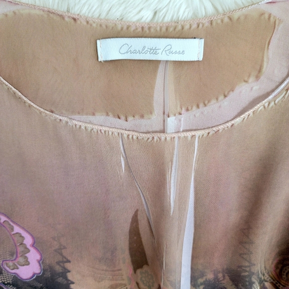 CHARLOTTE RUSSE Paisley Blouse - Picture 6 of 11